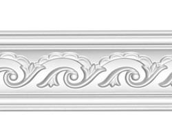 Плинтус потолочный с рисунком DECOMASTER 95610F гибкий (60*60*2400мм)