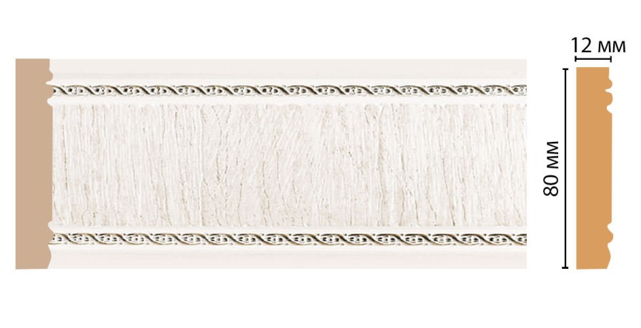 Молдинг DECOMASTER 150-7D (80*12*2400мм)