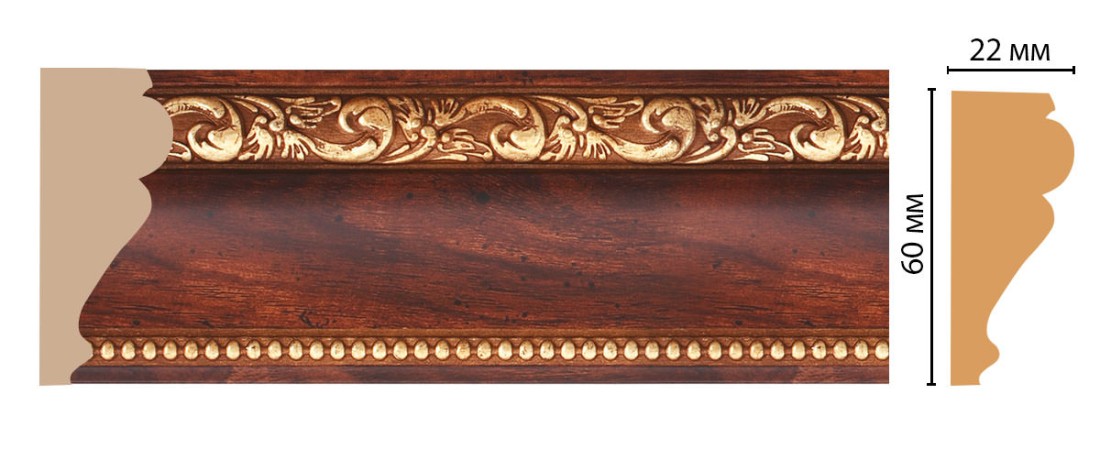 Молдинг DECOMASTER 161-1084 ДМ (60*22*2400 мм)